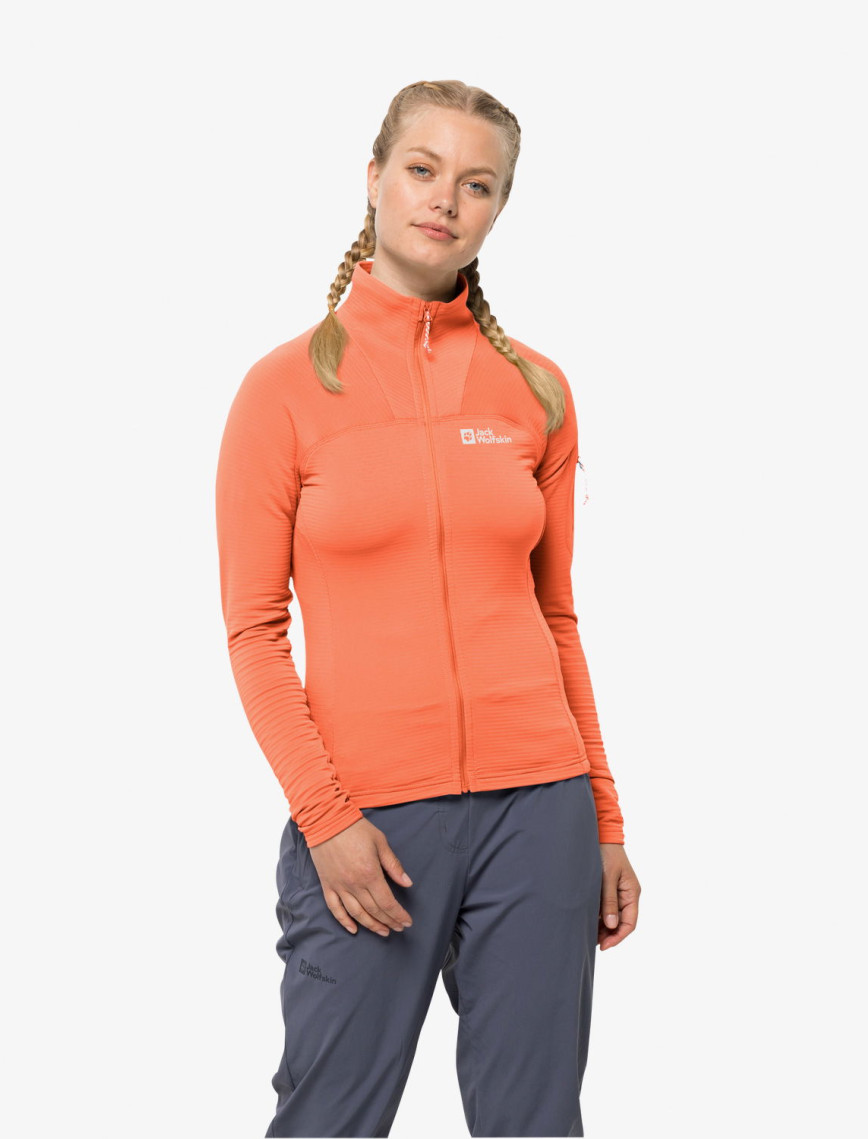 Jack Wolfskin Prelight Fz Kadın Gri Eşofman Üstü Jack Wolfskin Prelight Fz Kadın Gri Eşofman Üstü