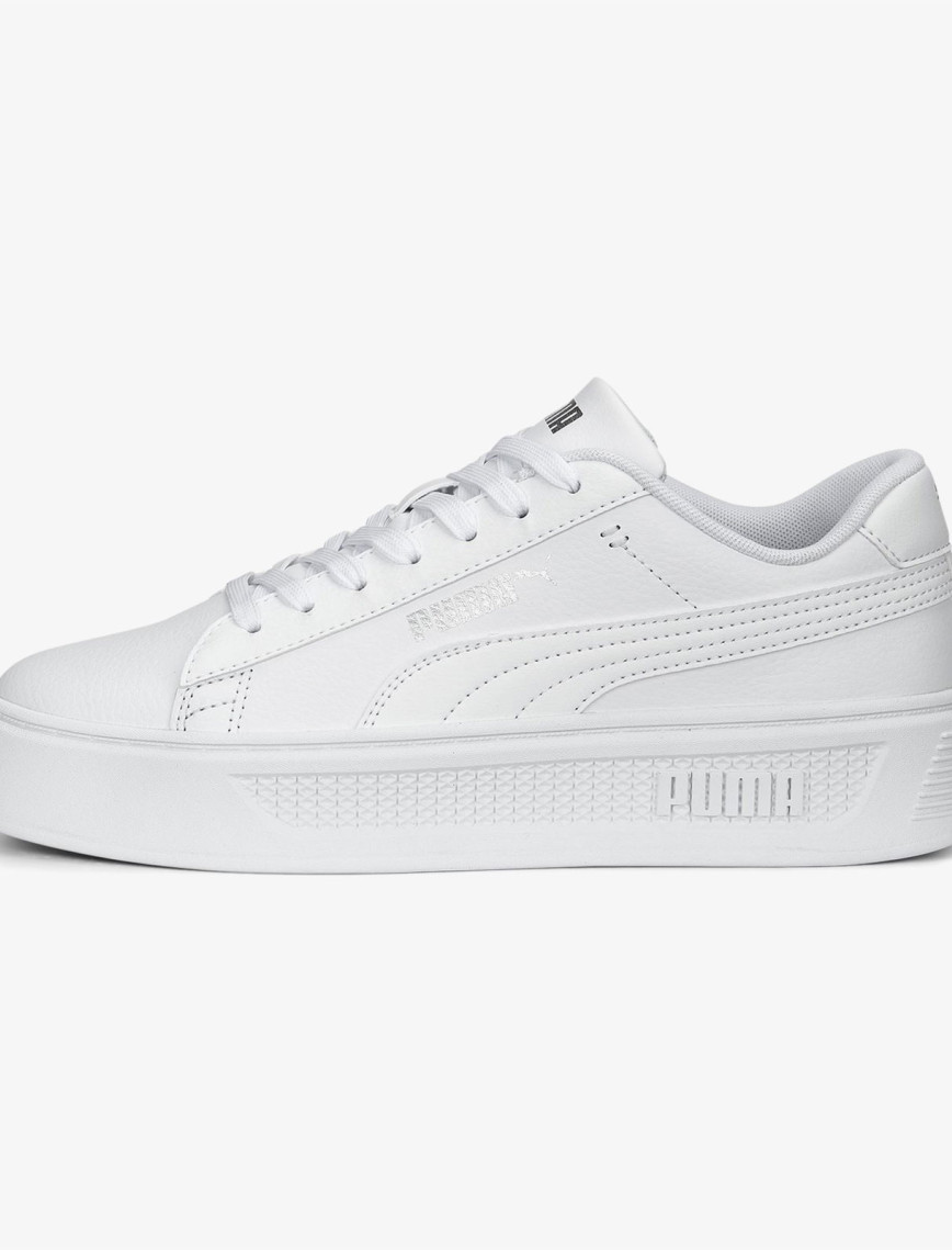 Puma Smash Platform V3 Kadın Beyaz Spor Ayakkabı Puma Smash Platform V3 Kadın Beyaz Spor Ayakkabı