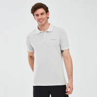 Skechers Organic Erkek Beyaz Günlük Polo T-Shirt