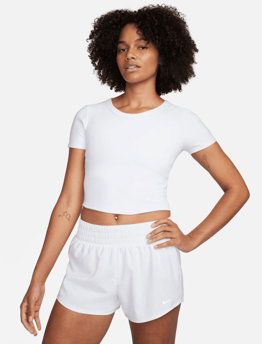 Nike One Fitted Dri-Fit Kadın Bordo T-Shirt Nike One Fitted Dri-Fit Kadın Bordo T-Shirt