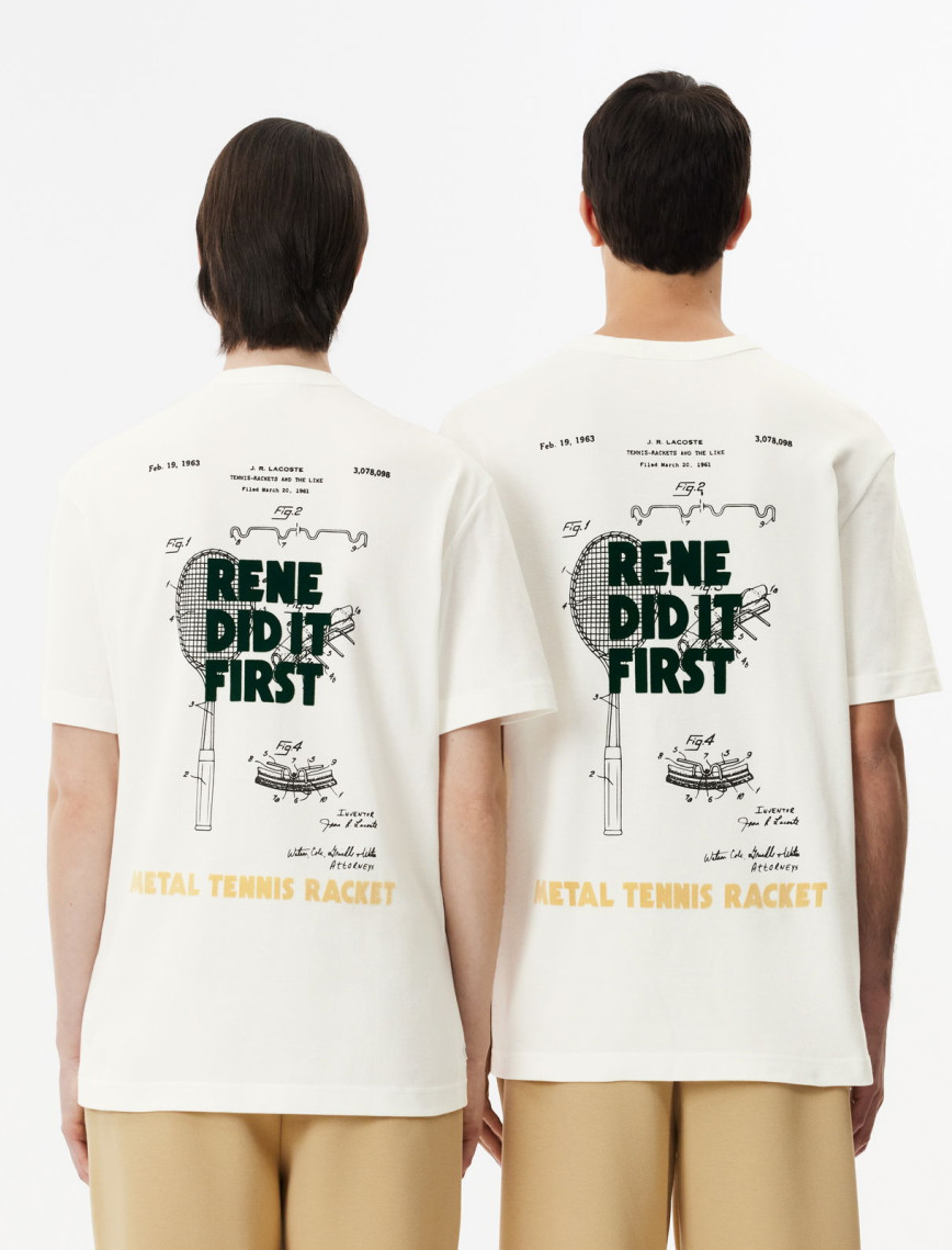 Lacoste Classic Unisex Classic Fit Beyaz T-Shirt Lacoste Classic Unisex Classic Fit Beyaz T-Shirt