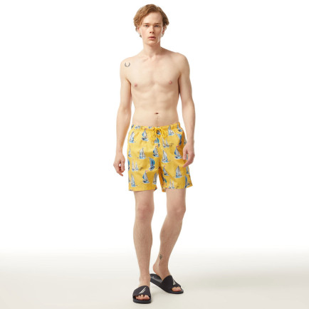 Nautica Erkek Sarı Standart Fit Mayo Şort Nautica Erkek Sarı Standart Fit Mayo Şort