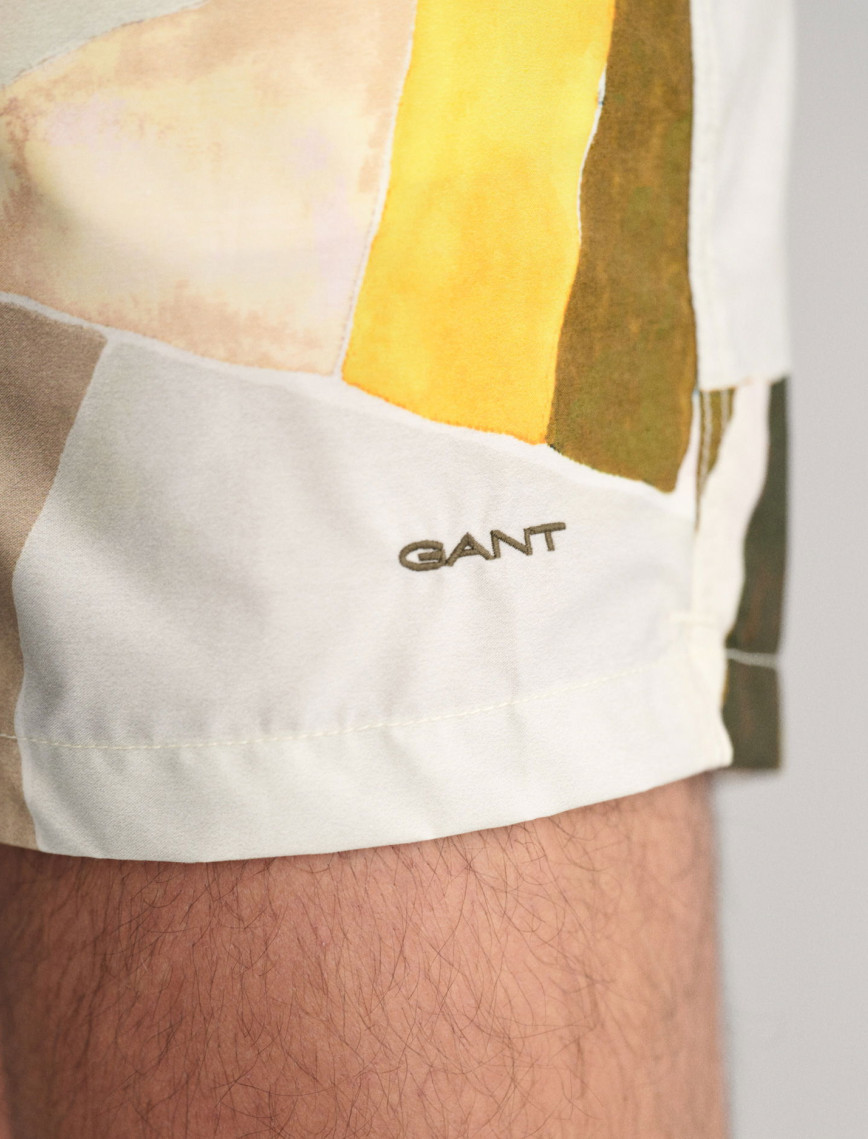 GANT Erkek Sarı Regular Fit Desenli Mayo Şort GANT Erkek Sarı Regular Fit Desenli Mayo Şort