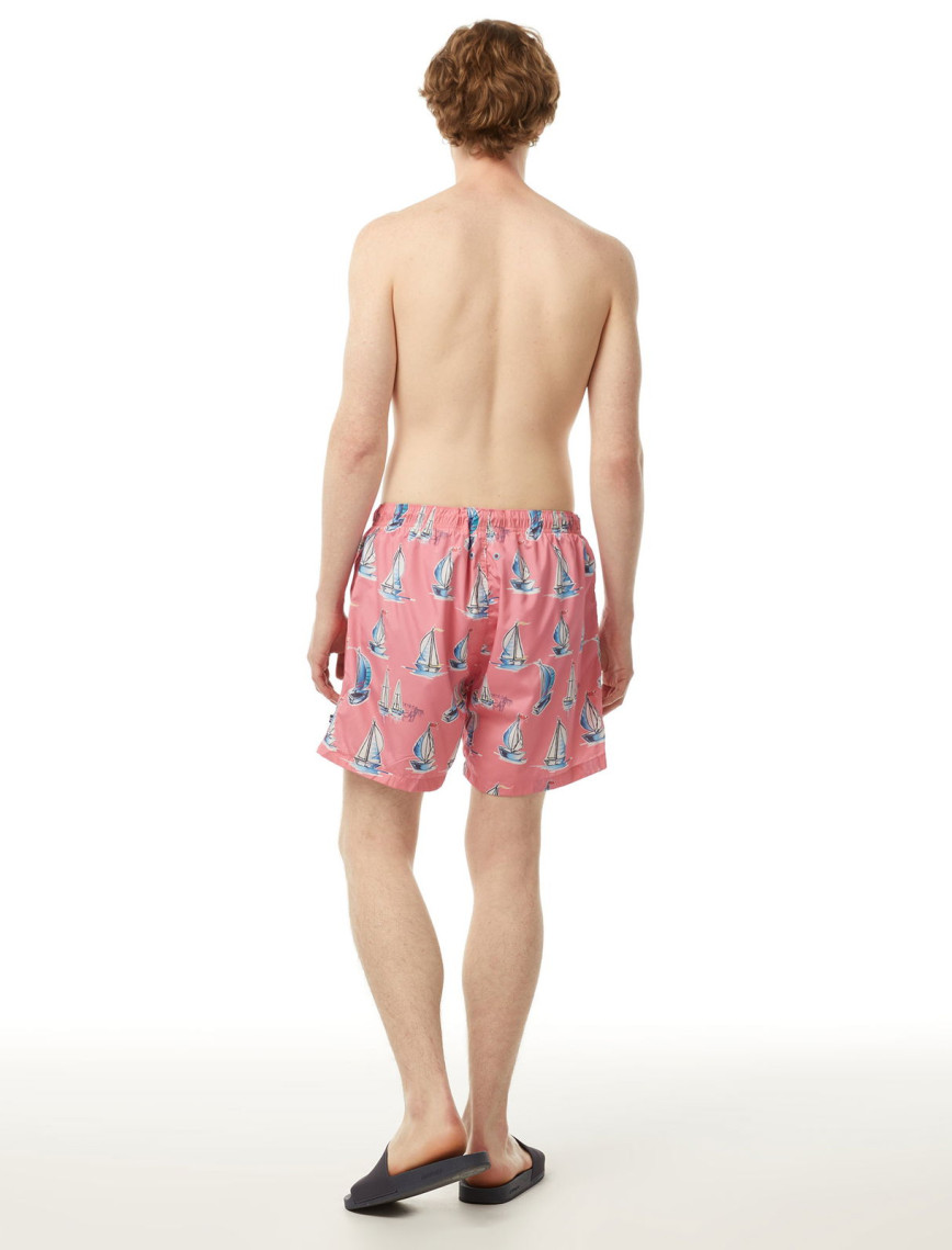 Nautica Erkek Pembe Standart Fit Mayo Şort Nautica Erkek Pembe Standart Fit Mayo Şort