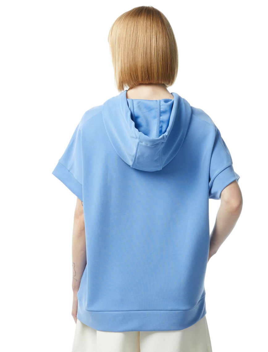 Nautica Kadın Mavi Relaxed Fit Kapüşonlu Sweatshirt Nautica Kadın Mavi Relaxed Fit Kapüşonlu Sweatshirt