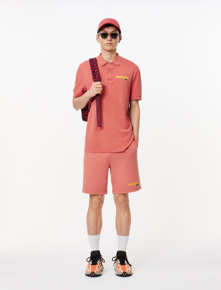 Lacoste Erkek Regular Fit Baskılı Kırmızı Polo Lacoste Erkek Regular Fit Baskılı Kırmızı Polo