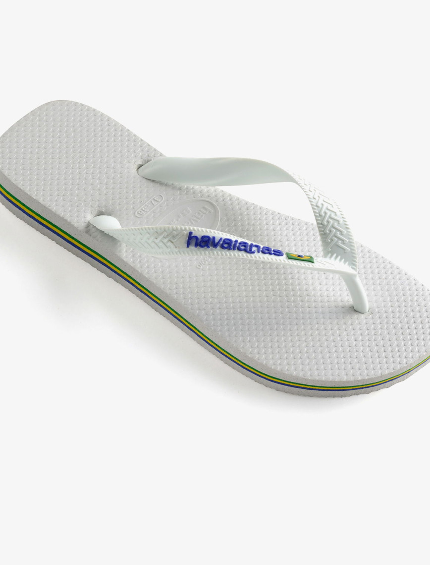 Havaianas Brasil Logo Unisex Beyaz Terlik Havaianas Brasil Logo Unisex Beyaz Terlik
