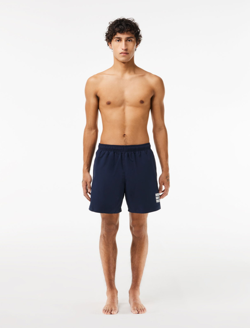 Lacoste Erkek Baskılı Lacivert Mayo Şort Lacoste Erkek Baskılı Lacivert Mayo Şort