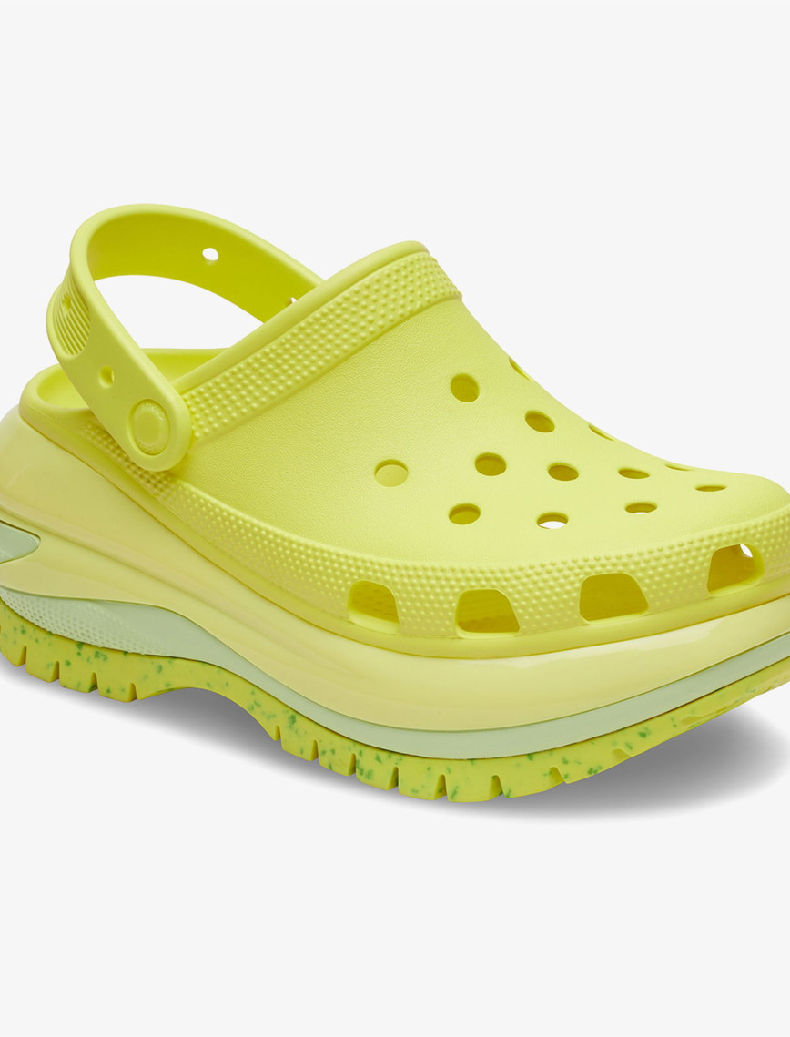 Crocs Classic Mega Crush Kadın Sarı Terlik Crocs Classic Mega Crush Kadın Sarı Terlik
