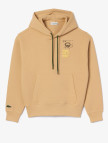 Lacoste Classic Unisex Relaxed Fit Bej Hoodie Lacoste Classic Unisex Relaxed Fit Bej Hoodie
