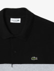 Lacoste Erkek Regular Fit Renk Bloklu Siyah Polo Lacoste Erkek Regular Fit Renk Bloklu Siyah Polo