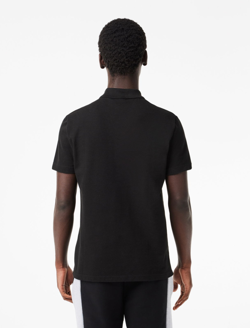 Lacoste Erkek Regular Fit Renk Bloklu Siyah Polo Lacoste Erkek Regular Fit Renk Bloklu Siyah Polo