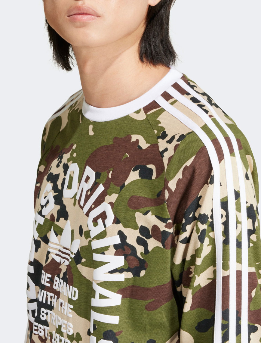 adidas Originals Camo Ls Cali Hf Erkek Beyaz T-Shirt adidas Originals Camo Ls Cali Hf Erkek Beyaz T-Shirt