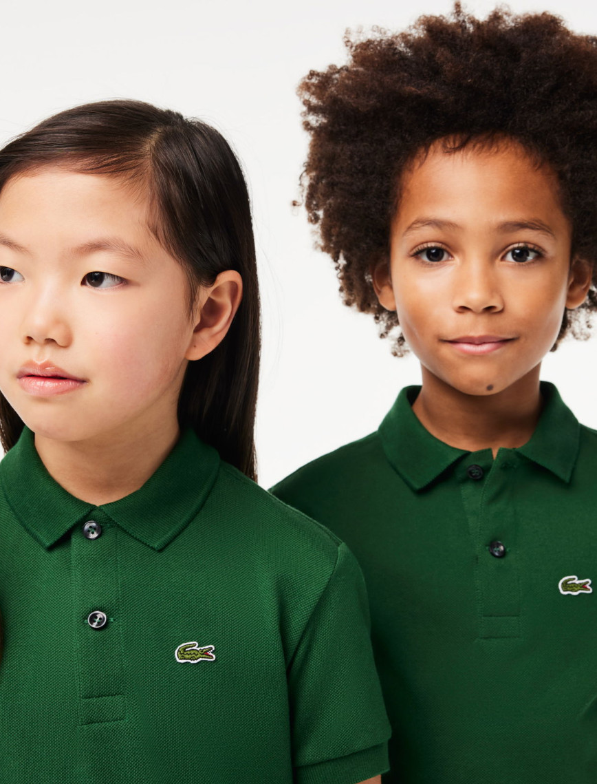 Lacoste Çocuk Regular Fit Yeşil Polo Lacoste Çocuk Regular Fit Yeşil Polo