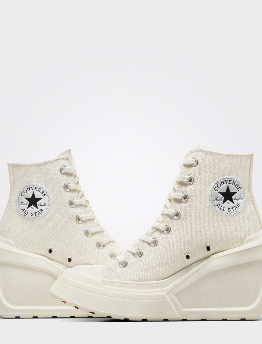 Converse Chuck 70 De Luxe Wedge Unisex Krem Sneaker Converse Chuck 70 De Luxe Wedge Unisex Krem Sneaker