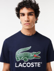 Lacoste Erkek Regular Fit Bisiklet Yaka Baskılı Lacivert T-Shirt Lacoste Erkek Regular Fit Bisiklet Yaka Baskılı Lacivert T-Shirt