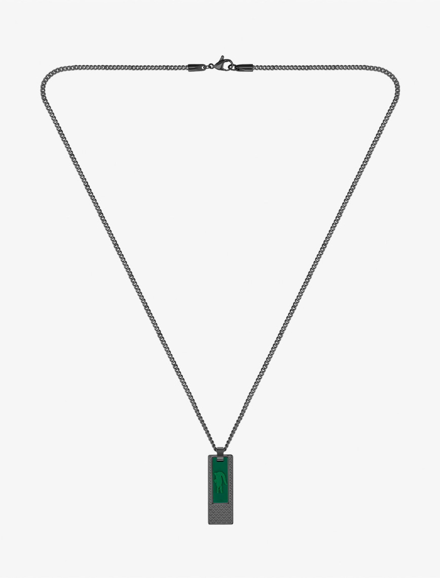 Lacoste Set & Match Erkek Siyah Kolye Lacoste Set & Match Erkek Siyah Kolye