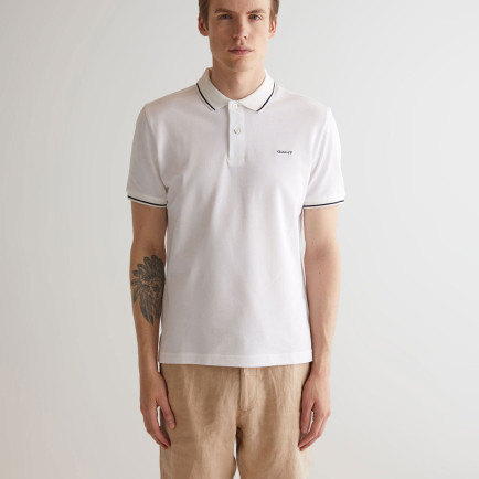 GANT Erkek Beyaz Regular Fit Polo GANT Erkek Beyaz Regular Fit Polo