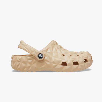 Crocs Classic Geometric Kadın Krem Terlik Crocs Classic Geometric Kadın Krem Terlik