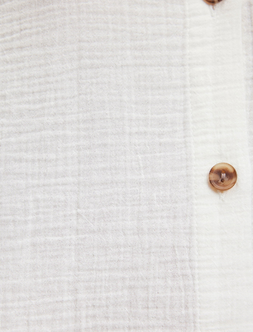 Mavi Beyaz Gömlek Loose Fit / Bol Rahat Kesim 1210758-70057 Mavi Beyaz Gömlek Loose Fit / Bol Rahat Kesim 1210758-70057