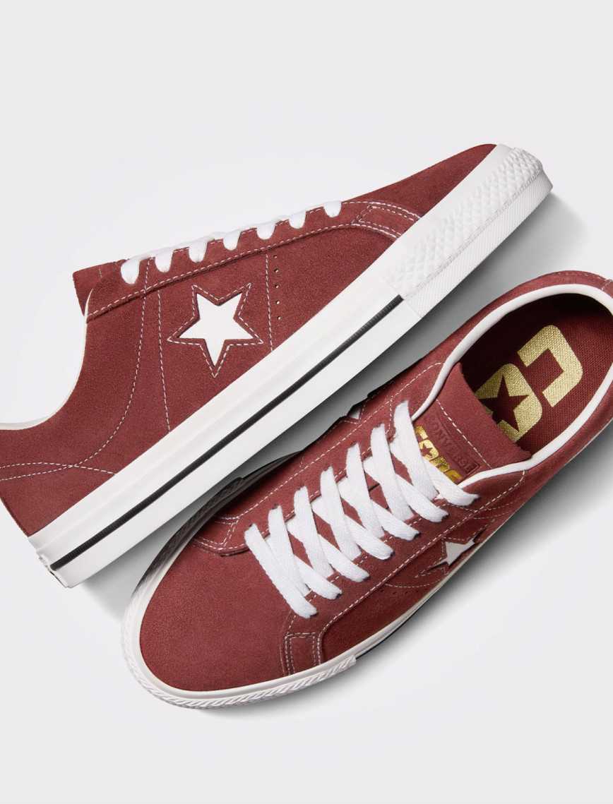 Converse Cons One Star Pro Unisex Bordo Sneaker Converse Cons One Star Pro Unisex Bordo Sneaker