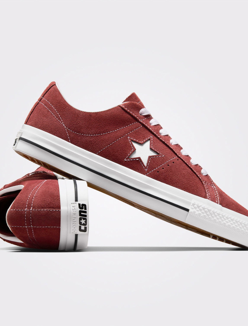 Converse Cons One Star Pro Unisex Bordo Sneaker Converse Cons One Star Pro Unisex Bordo Sneaker