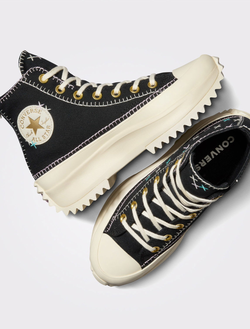 Converse Run Star Hike Unisex Siyah Platform Sneaker Converse Run Star Hike Unisex Siyah Platform Sneaker