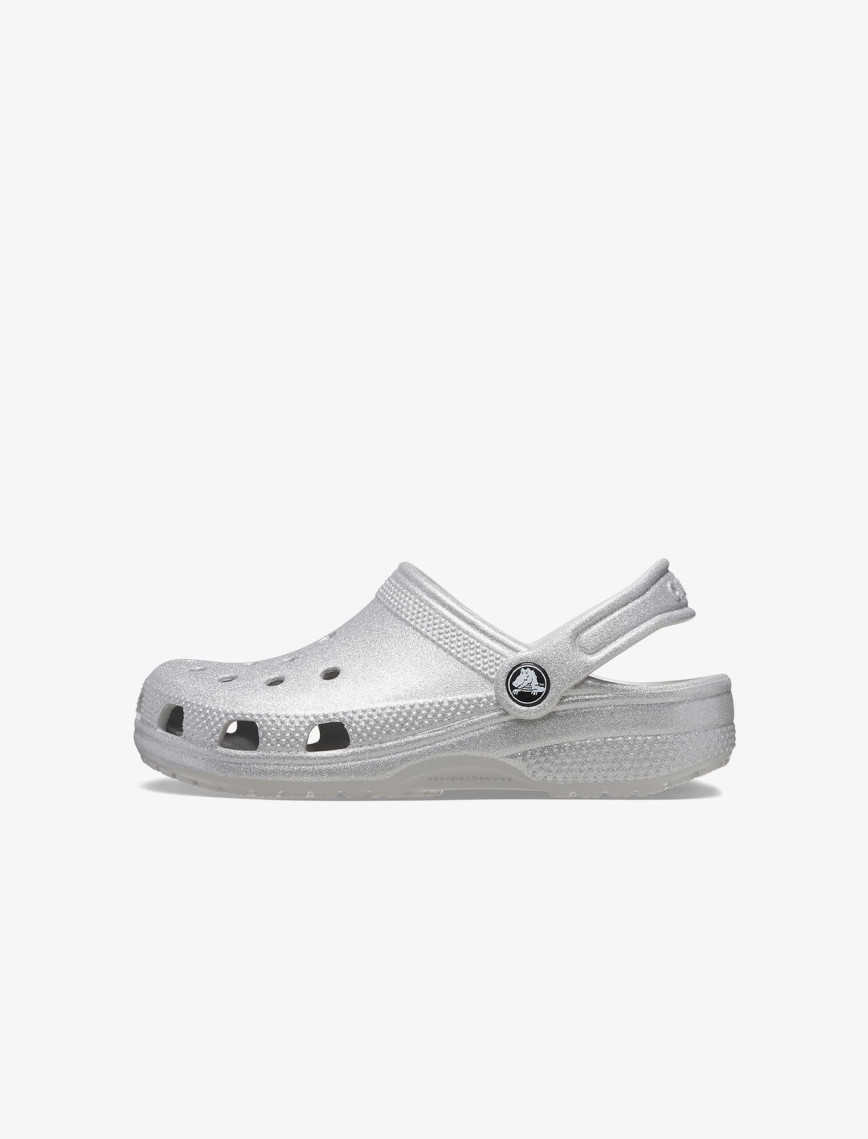Crocs Classic Glitter T Bebek Gri Terlik Crocs Classic Glitter T Bebek Gri Terlik