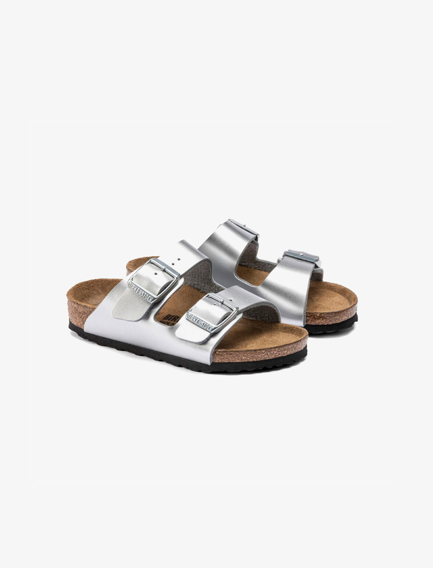 Birkenstock Arizona Bf Electric Metallic Çocuk Gri Terlik Birkenstock Arizona Bf Electric Metallic Çocuk Gri Terlik