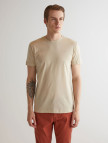 GANT Erkek Bej Slim Fit Bisiklet Yaka Logolu T-shirt GANT Erkek Bej Slim Fit Bisiklet Yaka Logolu T-shirt