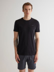 GANT Erkek Bej Slim Fit Bisiklet Yaka Logolu T-shirt GANT Erkek Bej Slim Fit Bisiklet Yaka Logolu T-shirt