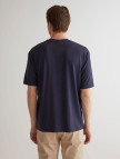 GANT Erkek Lacivert Oversize Fit Bisiklet Yaka Logolu T-shirt GANT Erkek Lacivert Oversize Fit Bisiklet Yaka Logolu T-shirt
