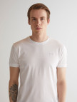 GANT Erkek Beyaz Slim Fit Bisiklet Yaka Logolu T-shirt GANT Erkek Beyaz Slim Fit Bisiklet Yaka Logolu T-shirt