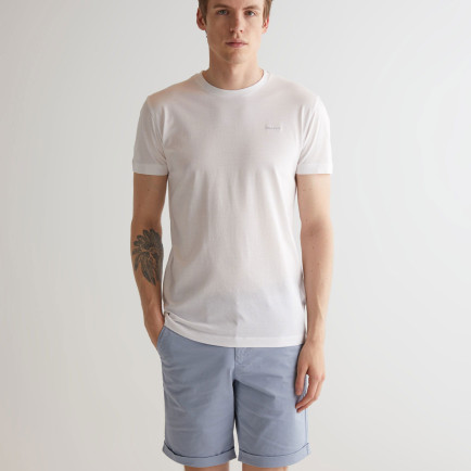 GANT Erkek Beyaz Slim Fit Bisiklet Yaka Logolu T-shirt GANT Erkek Beyaz Slim Fit Bisiklet Yaka Logolu T-shirt