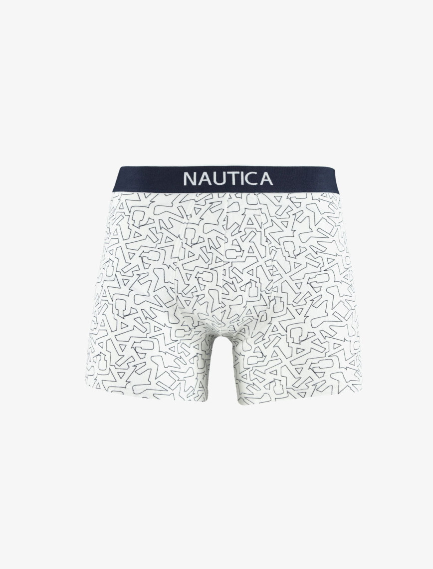 Nautica Erkek Beyaz Desenli 3'lü Boxer Nautica Erkek Beyaz Desenli 3'lü Boxer