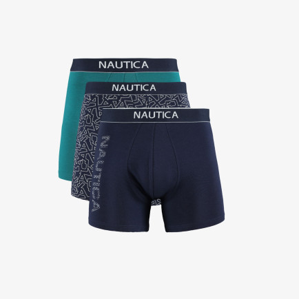Nautica Erkek Lacivert Standart Fit 3'lü Boxer Nautica Erkek Lacivert Standart Fit 3'lü Boxer