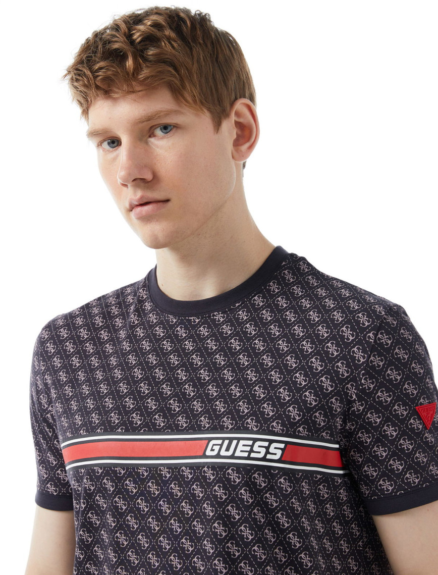 Guess Jamey Mid Organicetch 180 Erkek Siyah T-Shirt Guess Jamey Mid Organicetch 180 Erkek Siyah T-Shirt