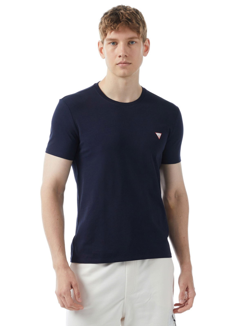 Guess Cnre Mid Organicetch 180 Erkek Lacivert T-Shirt Guess Cnre Mid Organicetch 180 Erkek Lacivert T-Shirt