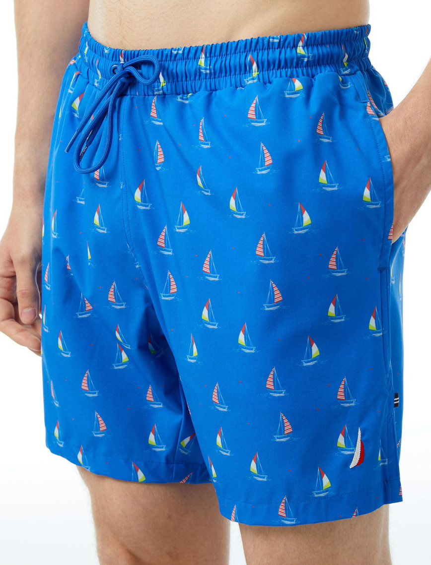 Nautica Erkek Mavi Baskılı Mayo Şort Nautica Erkek Mavi Baskılı Mayo Şort