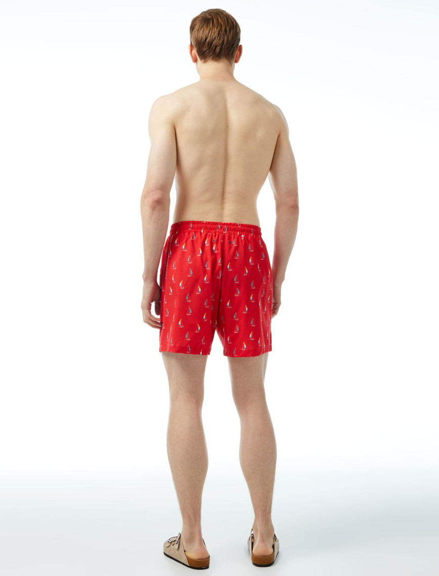Nautica Erkek Kırmızı Baskılı Mayo Şort Nautica Erkek Kırmızı Baskılı Mayo Şort