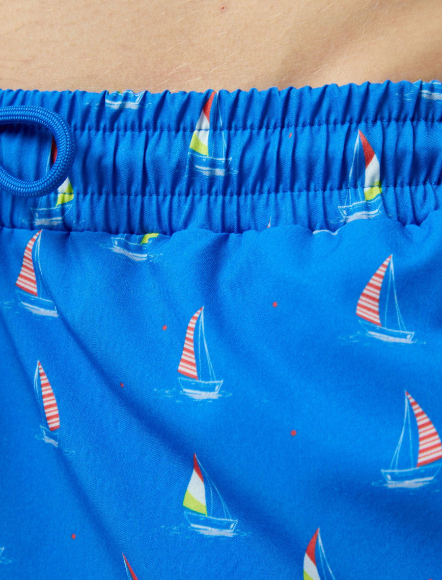 Nautica Erkek Mavi Baskılı Mayo Şort Nautica Erkek Mavi Baskılı Mayo Şort