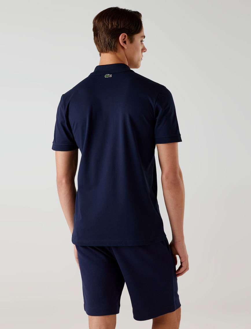 Lacoste Erkek Regular Fit Baskılı Lacivert Polo Lacoste Erkek Regular Fit Baskılı Lacivert Polo