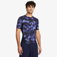 Under Armour HeatGear® Armour Baskılı Erkek Mor Günlük Antrenman T-Shirt Under Armour HeatGear® Armour Baskılı Erkek Mor Günlük Antrenman T-Shirt