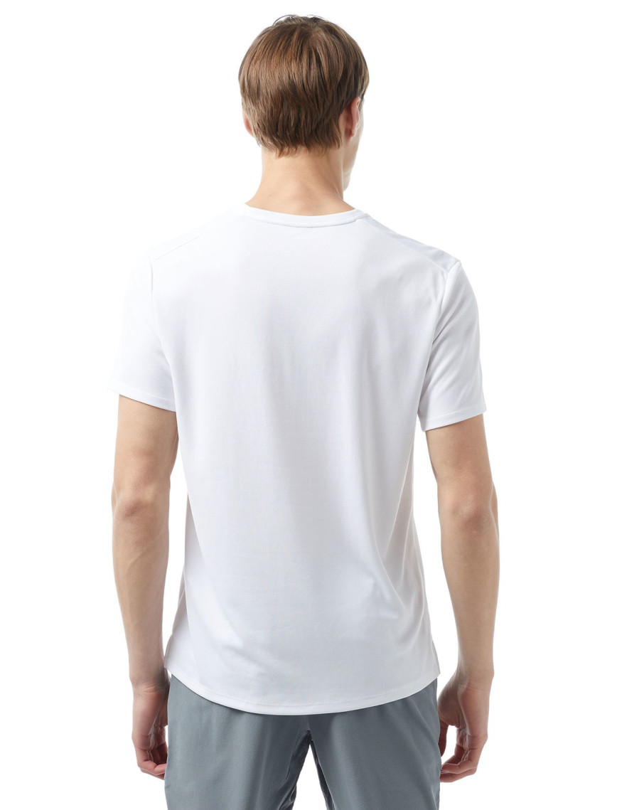 Nike Dri-Fit Miler Erkek Beyaz T-Shirt Nike Dri-Fit Miler Erkek Beyaz T-Shirt