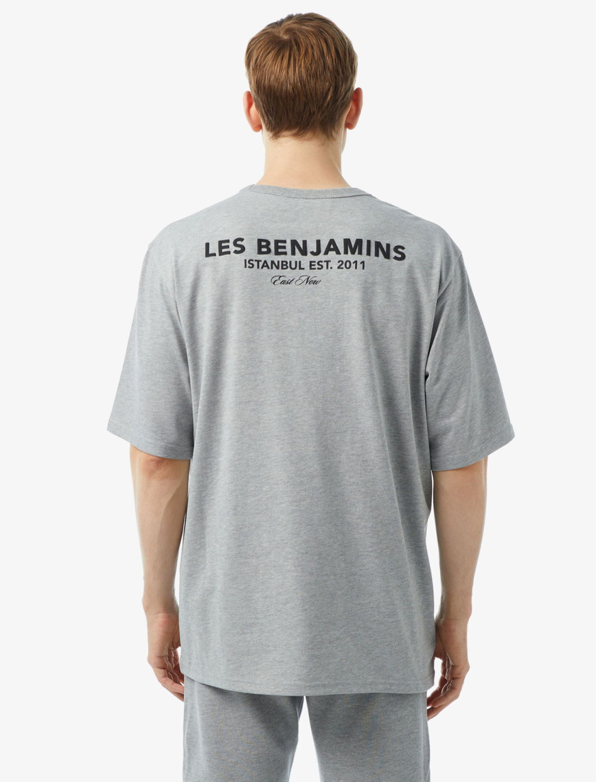 Les Benjamins 412 Erkek Gri T-Shirt Les Benjamins 412 Erkek Gri T-Shirt