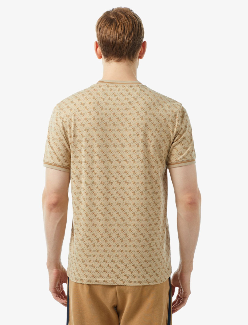 Guess Marshall Mid Organic Stretch Jersey 180 Erkek Be T-Shirt Guess Marshall Mid Organic Stretch Jersey 180 Erkek Be T-Shirt