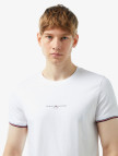 Tommy Hilfiger Logo Tipped Erkek Beyaz T-Shirt Tommy Hilfiger Logo Tipped Erkek Beyaz T-Shirt