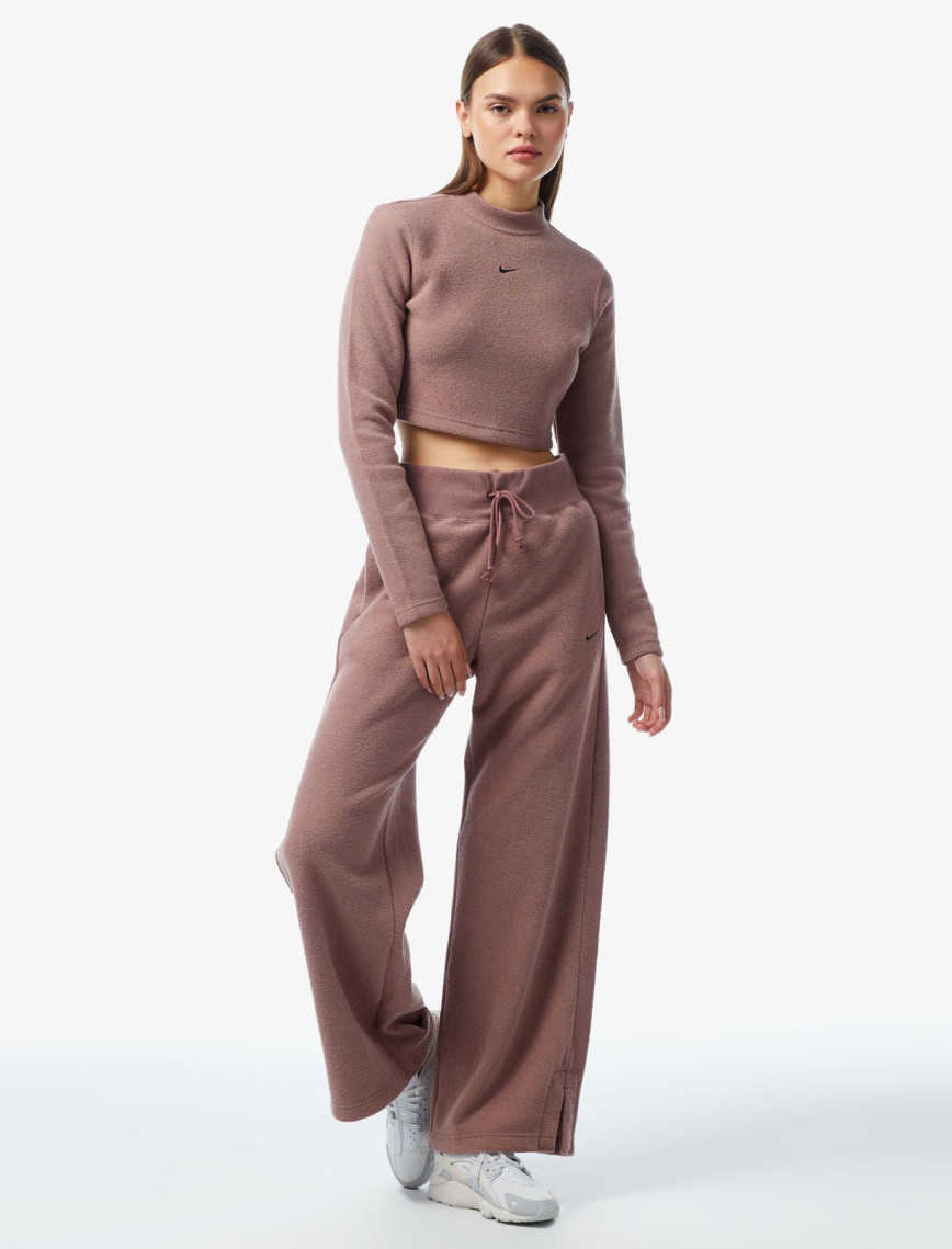 Nike Sportswear Phoenix Plush Kadın Pembe Uzun Kollu T-Shirt Nike Sportswear Phoenix Plush Kadın Pembe Uzun Kollu T-Shirt