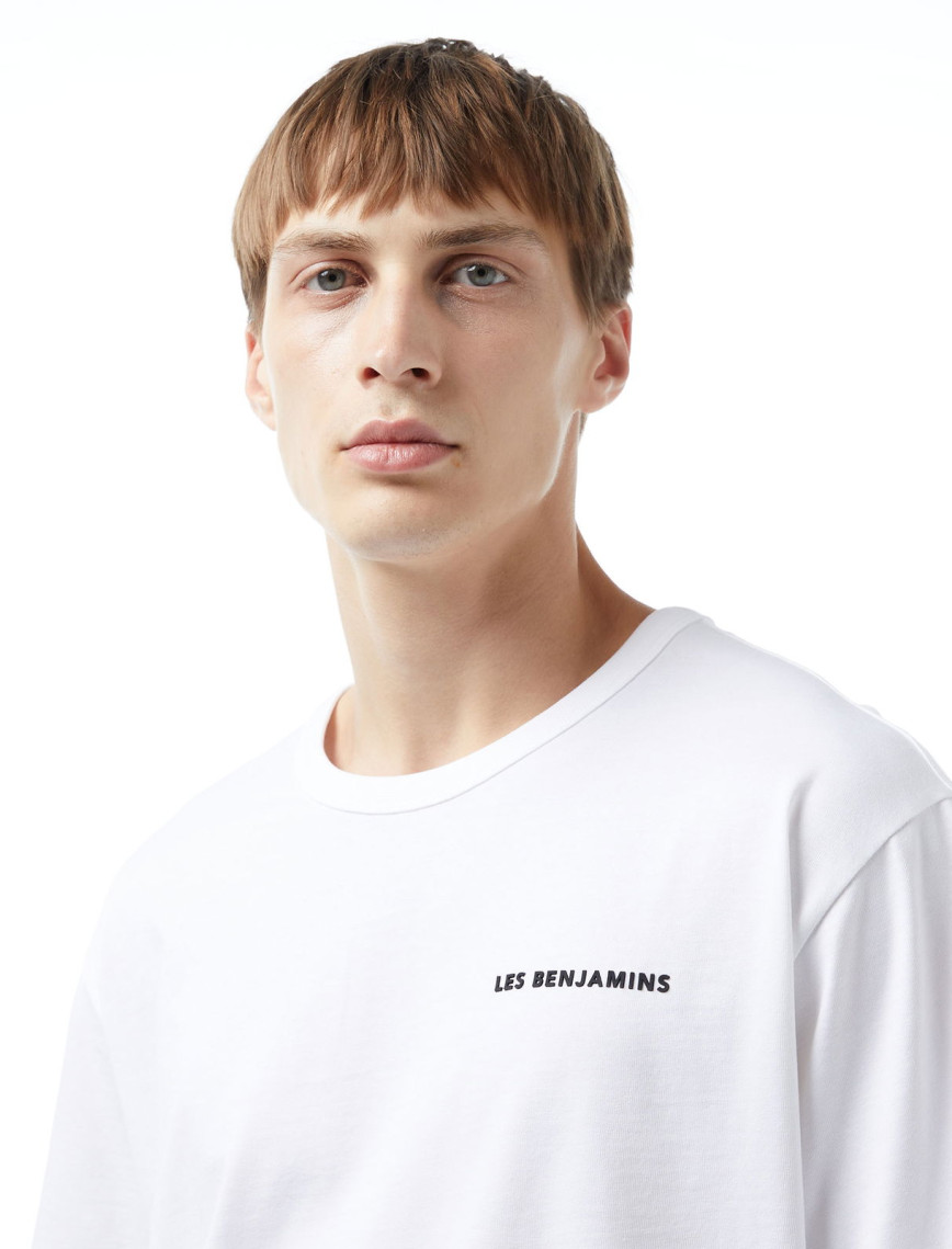 Les Benjamins 409 Erkek Beyaz T-Shirt Les Benjamins 409 Erkek Beyaz T-Shirt