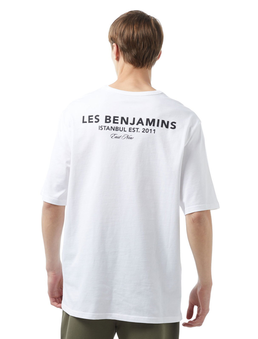 Les Benjamins 409 Erkek Beyaz T-Shirt Les Benjamins 409 Erkek Beyaz T-Shirt
